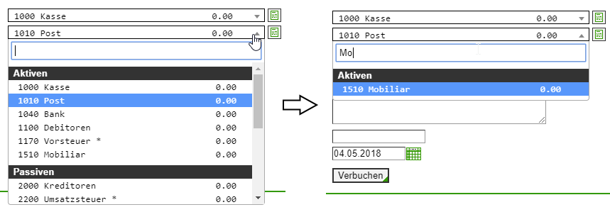 Dropdown Illustration