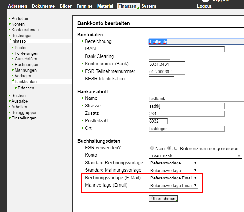 Neue Option bei den Bankkonten